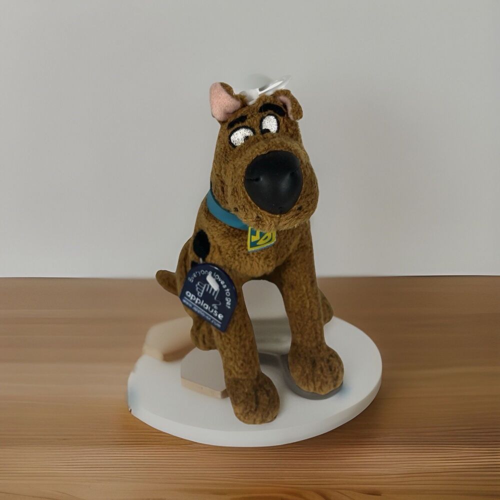 Vtg 2001 Scooby-Doo Plush 7" Stuffed Toy by Applause Collectible Hanna-Barbera